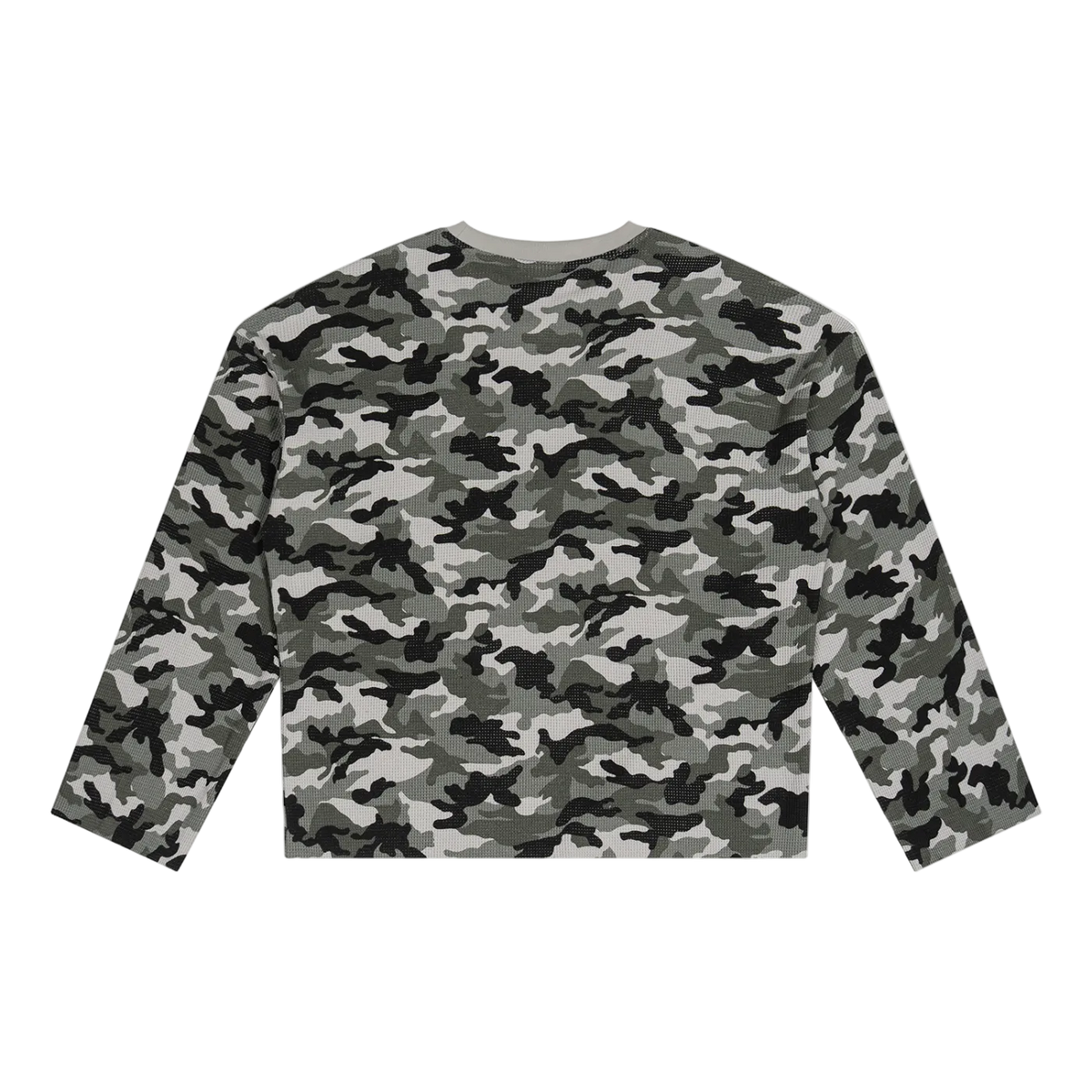 FIELD CAMO LONGSLEEVE – Waffle Longsleeve in Camo von NOVA STUDIO, Ansicht 2