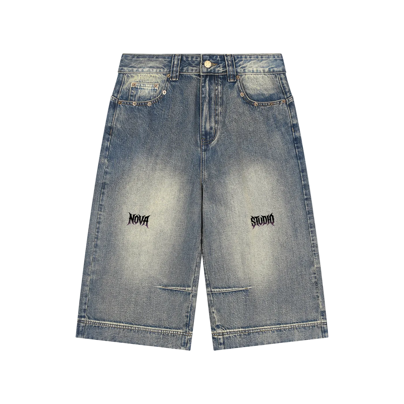 FADED TAG DENIM SHORTS