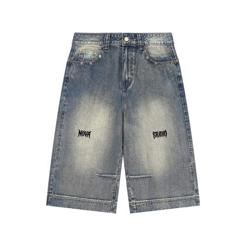 FADED TAG DENIM SHORTS