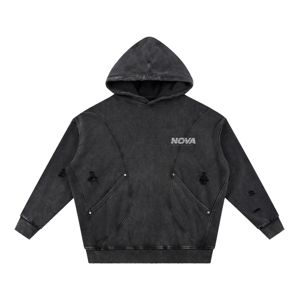 DISTRESSED ARC HOODIE