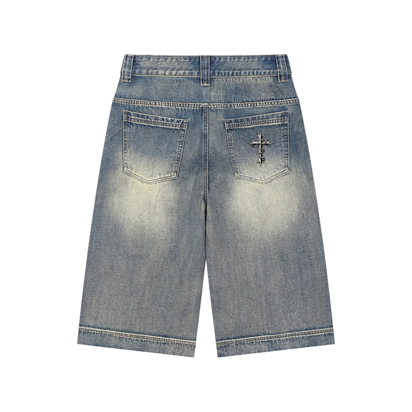 FADED TAG DENIM SHORTS