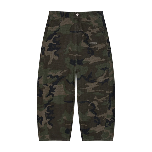 CAMO BARREL PANTS