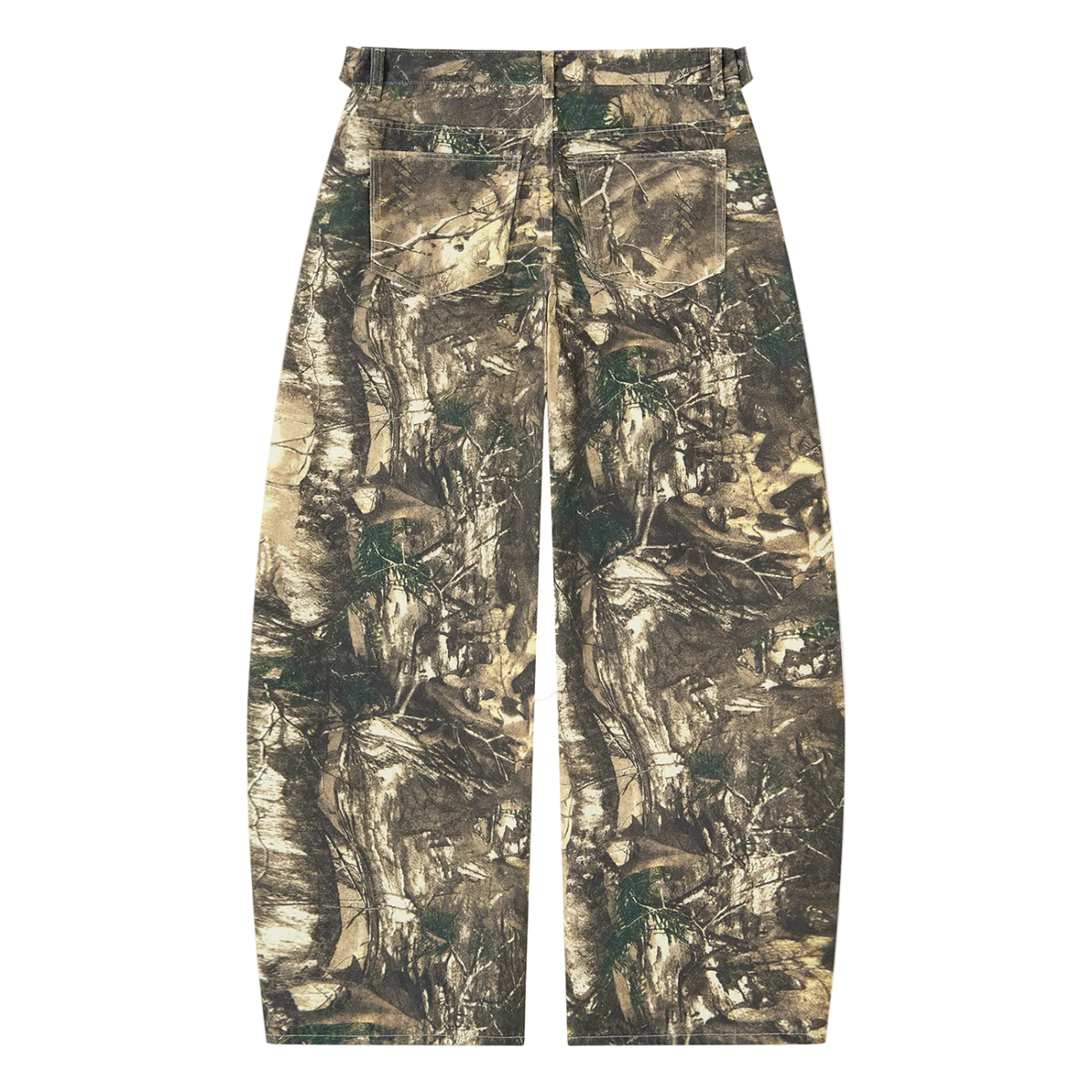 TIMBER CAMO BARREL PANTS – Barrel Leg Pants in Tree Camo von NOVA STUDIO, Ansicht 2