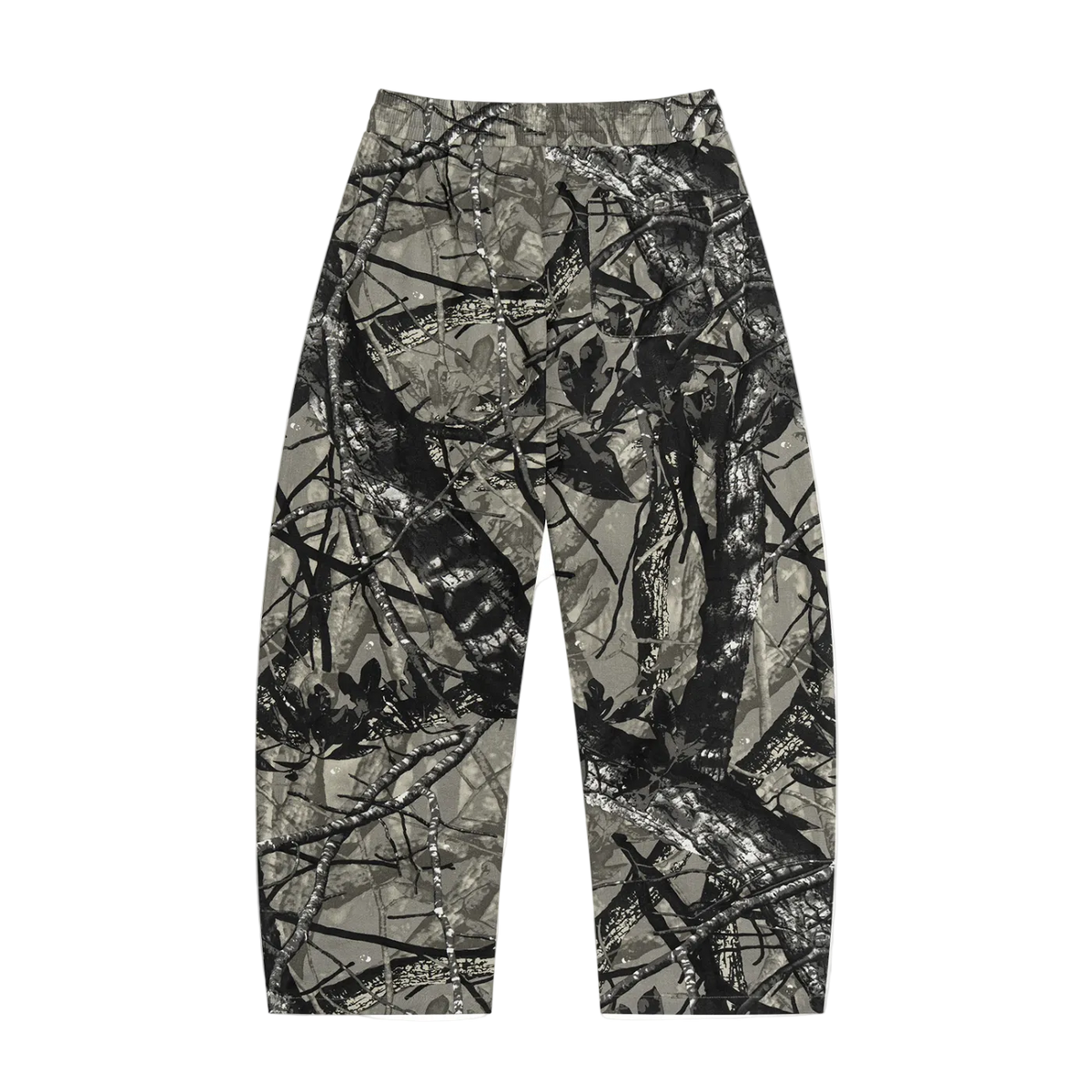 TIMBER CAMO DRAWSTRING PANTS – Barrel Leg Pants in Tree Camo von NOVA STUDIO, Ansicht 2